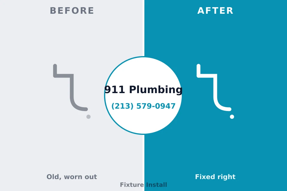 Before and after: plumbing repair Lone Jack, MO
